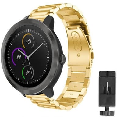 Armband rostfritt stål Garmin VivoActive 3 - Guld