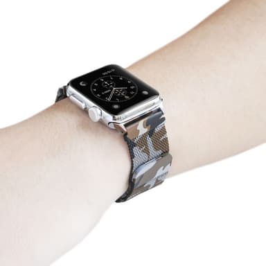 Apple Watch 4 (44) Armband Milanese Camo - Brun