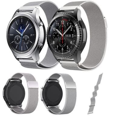 Milanese magnetic Samsung Gear S3 Frontier/Classic (Silver)