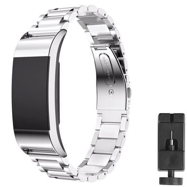 Armband rostfritt stål FITBIT Charge 3 - Silver