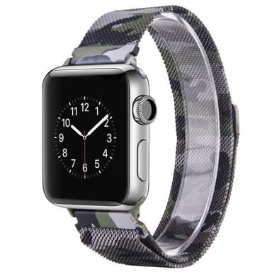 Apple Watch 38 Armband Milanese Camo - Grön