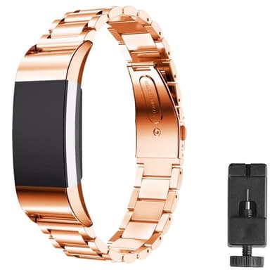 Armband rostfritt stål FITBIT Charge 3 - Rosè