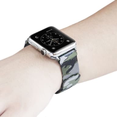 Apple Watch 38 Armband Milanese Camo - Grön
