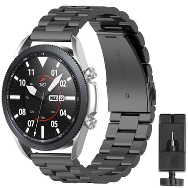 Armband rostfritt st l Samsung Galaxy Watch 3 41mm Svart