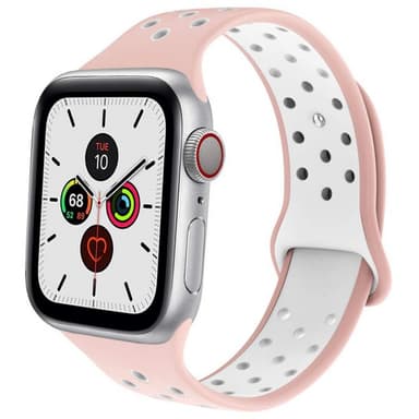 EBN Sport Armband Apple Watch 5 (44mm) - Rosa/vit