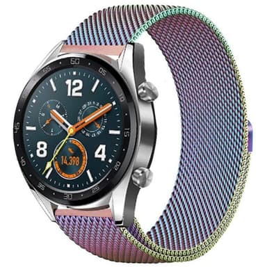 Milanese RSF stål Huawei Watch GT/Magic/TicWatch Pro - Rainbow