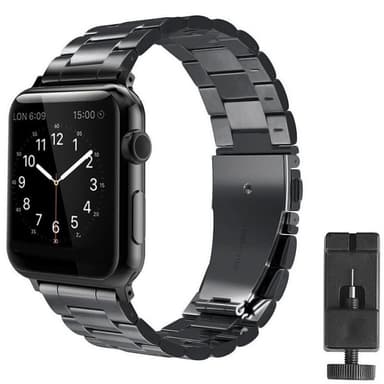Armband rostfritt stål Apple Watch 42mm (Svart)