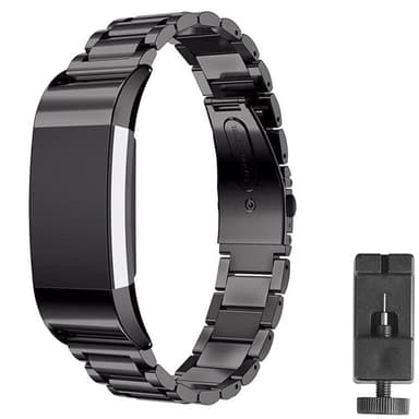 Armband rostfritt stål FITBIT Charge 3 - Svart