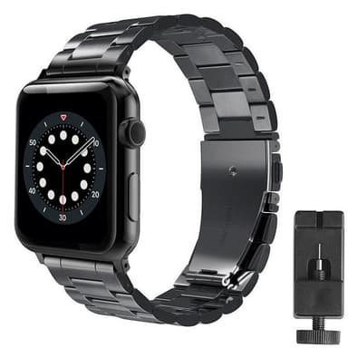 Armband rostfritt stål Apple Watch 6 (44mm) - Svart