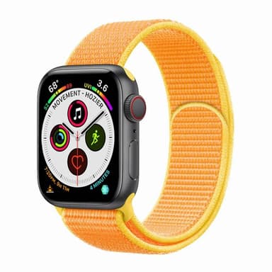 Apple Watch 5 (44mm) Nylon Armband - Canary Yellow