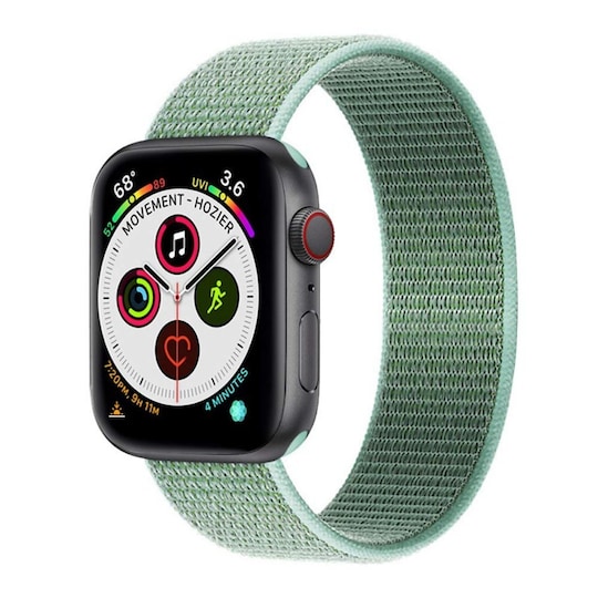 Apple Watch 5 (44mm) Nylon Armband - Marine Green