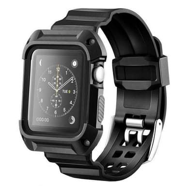 Apple Watch 38mm Armor Case med Armband - Svart