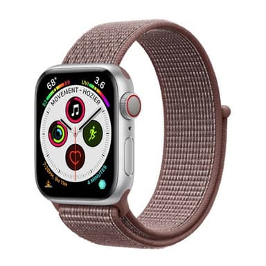 Apple Watch 5 (44mm) Nylon Armband - Smoke Mauve