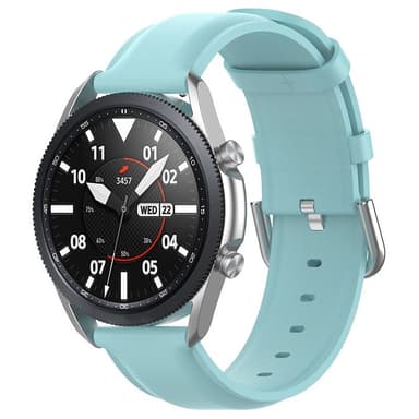 Läder Armband Samsung Galaxy Watch 3 (41mm) - Ljusblå
