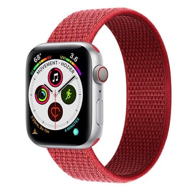 Apple Watch 5 (44mm) Nylon Armband - Red