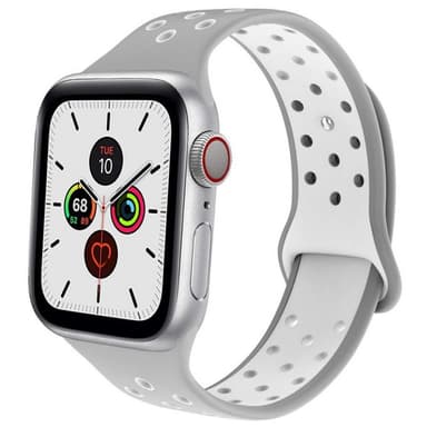 EBN Sport Armband Apple Watch 5 (44mm) - Grå/vit