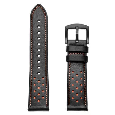 Armband läder Samsung Gear S3 Frontier/Classic (Svart)