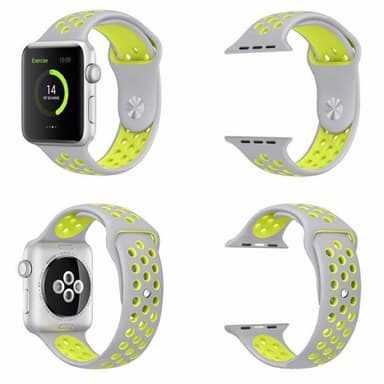 Apple Watch 38mm Sport Armband Vit-Gul