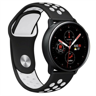 Armband Samsung Galaxy Watch Active 2 EBN Armband Samsung Galaxy Watch Active 2 - Svart/vit - Elgiganten