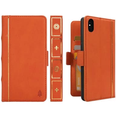 Retro Book Wallet 2i1 Apple iPhone XS Max (6.5")  - Orange