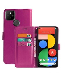 Mobilplånbok 3-kort Google Pixel 5  - Rosa