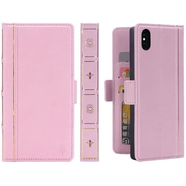 Retro Book Wallet 2i1 Apple iPhone XS Max (6.5")  - Rosa