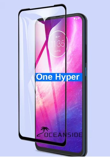 Skärmskydd Motorola One Hyper Svart 2-pack
