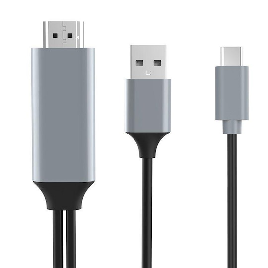USB-C till HDMI kabel med USB / 4K HDMI Adapter