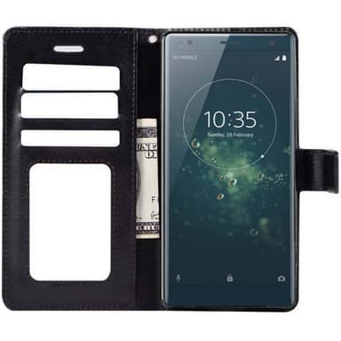 Mobilplånbok 3-kort Sony Xperia XZ2 Compact (H8324)  - Svart