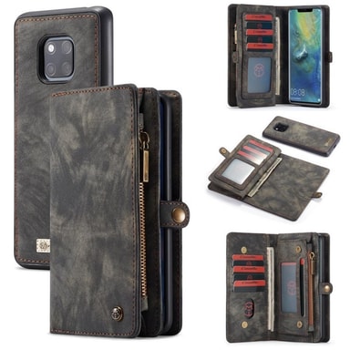 Custodia a portafoglio in pelle per Huawei Mate 20 Pro 6.39 LYA-L09, LYA-L29 Premium a portafoglio in pelle per Huawei Mate 20 Pro [porta tessere] [chiusura magnetica], Nero , Huawei Mate 20 Pro