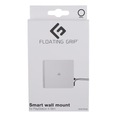 Floating Grip väggfäste för PS4 Slim konsol (vit)
