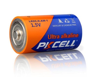 PKCELL batterier 1.5V alkaline D/LR20 2pack Elgiganten