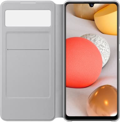 Samsung S View plånboksfodral för Galaxy A42 (vit)