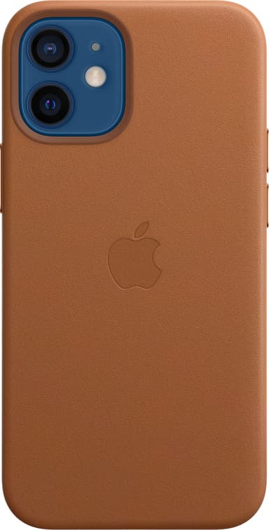 iPhone 12 mini läderfodral med MagSafe (saddle brown)