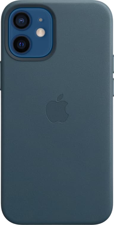 iPhone 12 mini läderfodral med MagSafe (baltic blue)
