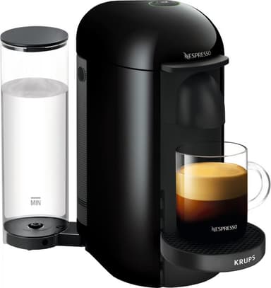 NESPRESSO® VertuoPlus Deluxe kaffemaskin av Krups, Svart