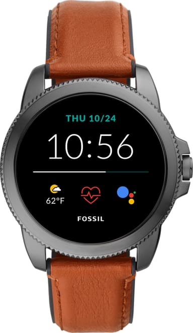 Fossil Gen 5E smartwatch 44mm rostfritt stål (brun)