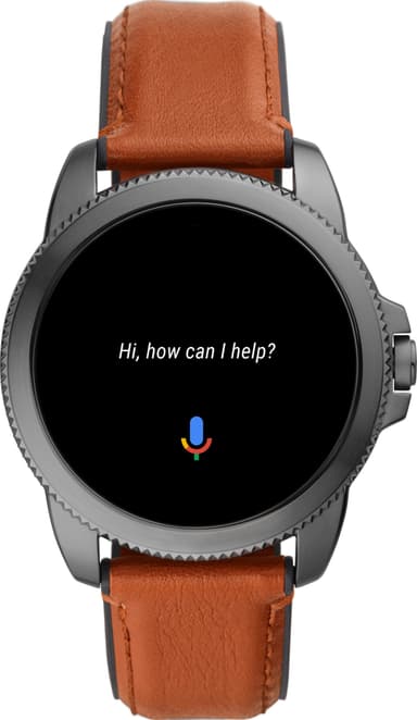 Fossil Gen 5E smartwatch 44mm rostfritt stål (brun)
