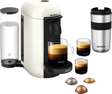 NESPRESSO® VertuoPlus kaffemaskin av Krups, Vit
