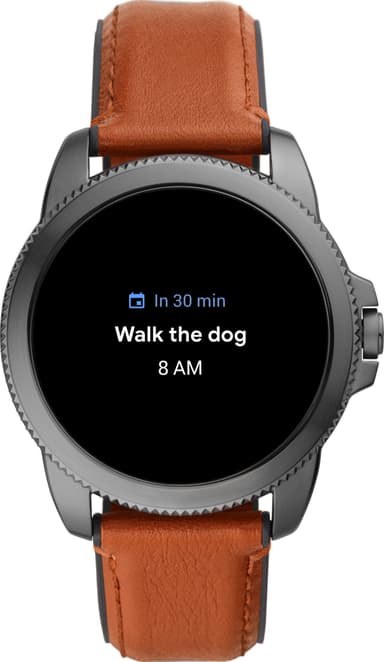 Fossil Gen 5E smartwatch 44mm rostfritt stål (brun)