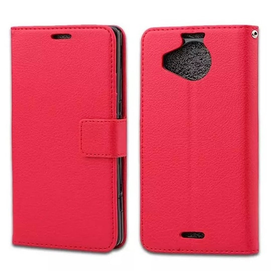 Mobilplånbok 3-kort Microsoft Lumia 950XL (RM-1116)  - Röd