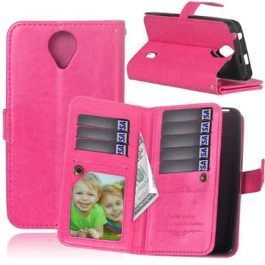 Dubbelflip Flexi 9-kort Huawei Y635  - Rosa