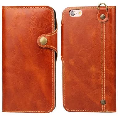 Retro Mobilplånbok Läder Apple iPhone 6+,6S Plus  - Brun