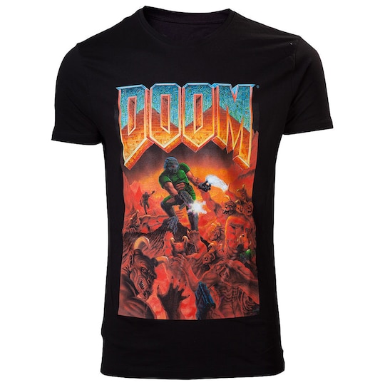T-shirt Doom - Classic Boxart svart (M)