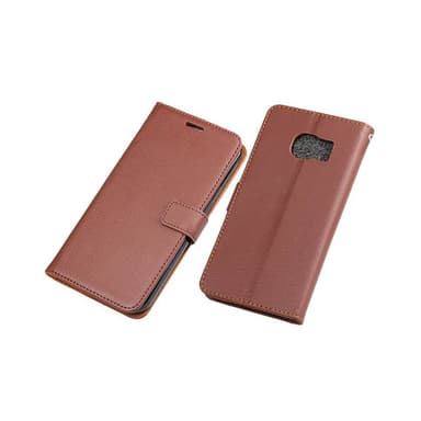 Mobilplånbok 3-kort Samsung Galaxy S7 Edge (SM-G935F)  - Brun
