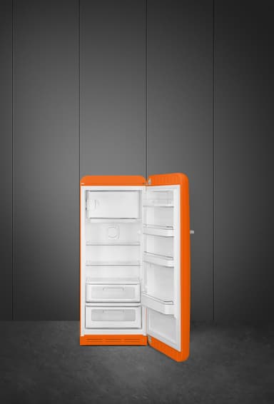 Smeg 50's style Kylskåp med frysfack FAB28ROR5 (orange)