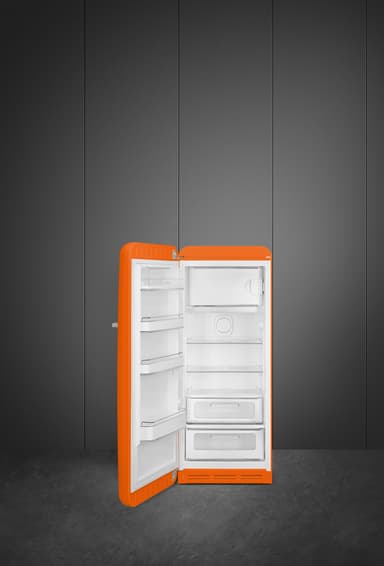 Smeg 50's style Kylskåp med frysfack FAB28LOR5 (orange)