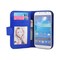 Mobilplånbok 3-kort Samsung Galaxy S4 (GT-i9500)  - Blå