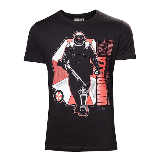 T-shirt Resident Evil Umbrella Co. Soldier svart (M)