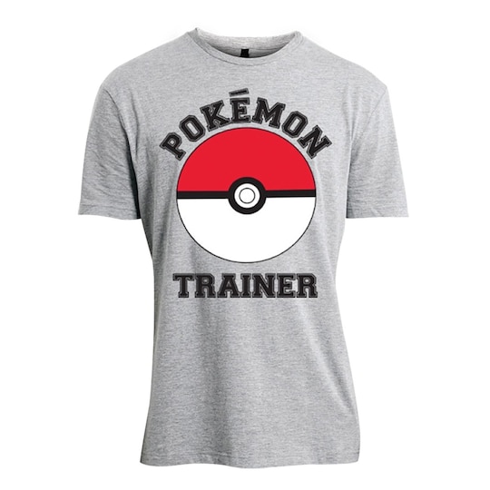 T-shirt Pokemon Trainer grå (M)